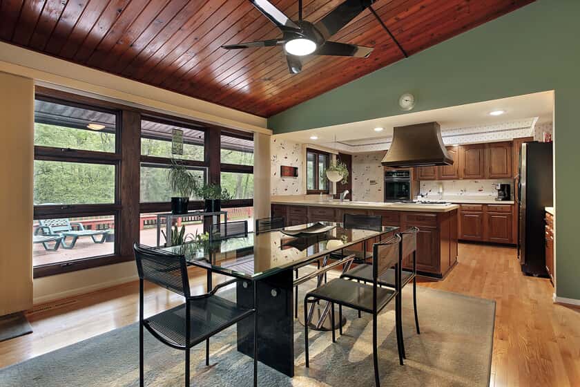 Modernize Dining Room With A Sleek Ceiling Fan