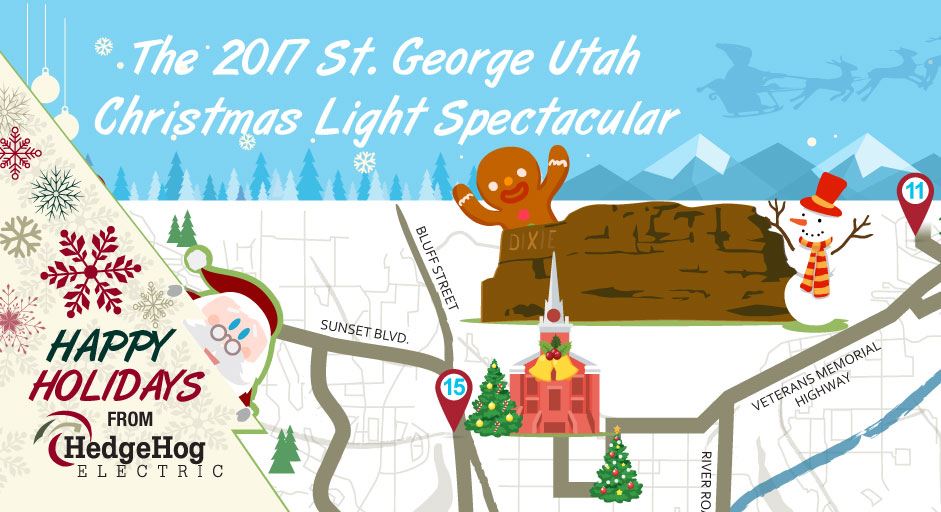 The 2017 St. Christmas Light Spectacular HedgeHog Electric