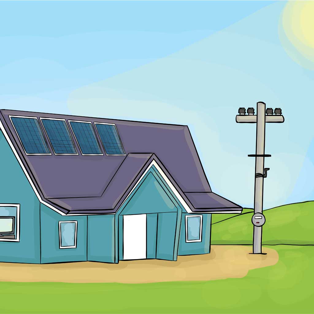 Example Residential Rooftop Solar in Southern Utah | Hedgehog Electric